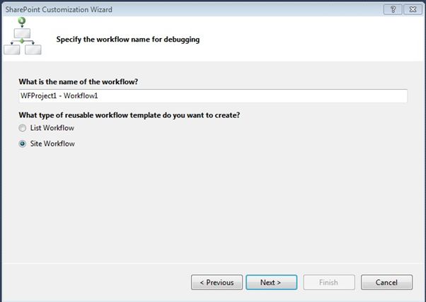 Add the name of Workflow